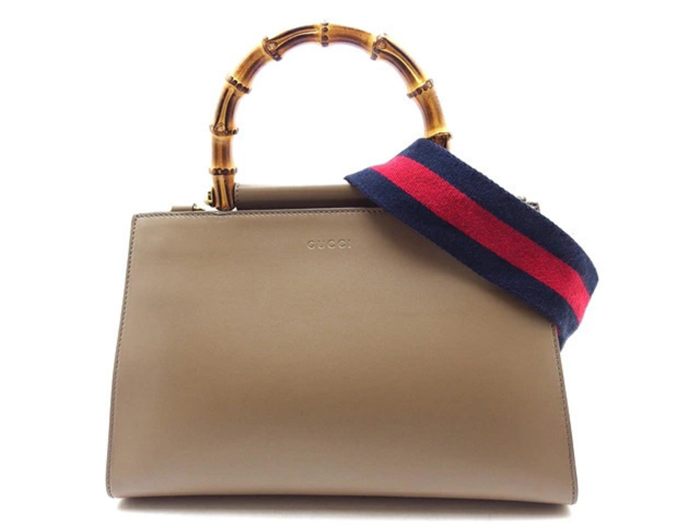 Gucci Bamboo Calfskin Handbag